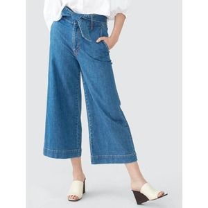 JOIE Marylu Wide Leg Crop High-Rise Culotte Jeans Size‎ 8 NWOT